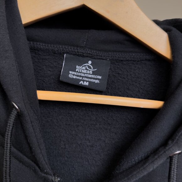 Total Fitness Black Gym Hoodie (Medium) - Picture 4 of 4